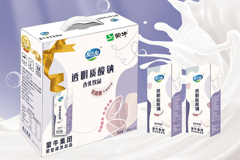 蒙牛友芝友透明质酸钠含乳饮品 天天见证各种美味瞬间